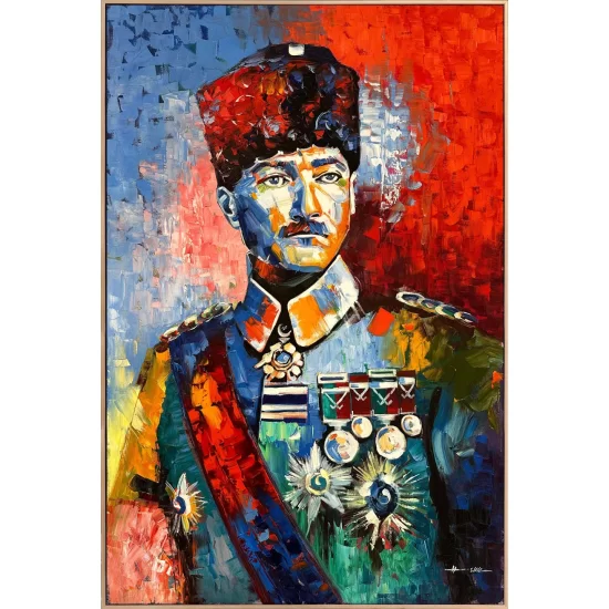 Contemporary Atatürk Oil Painting