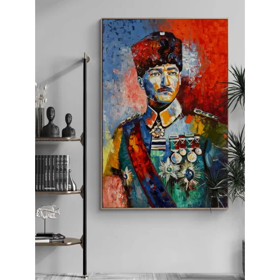 Contemporary Atatürk Oil Painting