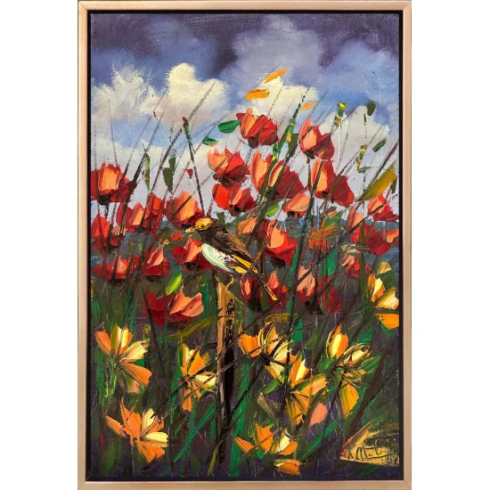 Kır Çiçeklerinin Şarkısı Yağlı Boya Tablosu