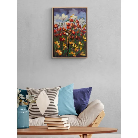 Kır Çiçeklerinin Şarkısı Yağlı Boya Tablosu