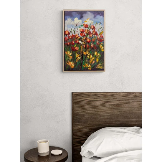 Kır Çiçeklerinin Şarkısı Yağlı Boya Tablosu