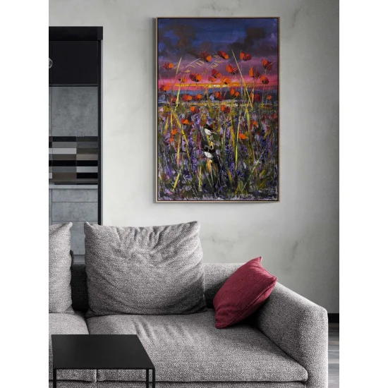 Gelinciklerin Gölgesinde Yağlı Boya Tablosu