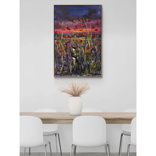 Gelinciklerin Gölgesinde Yağlı Boya Tablosu