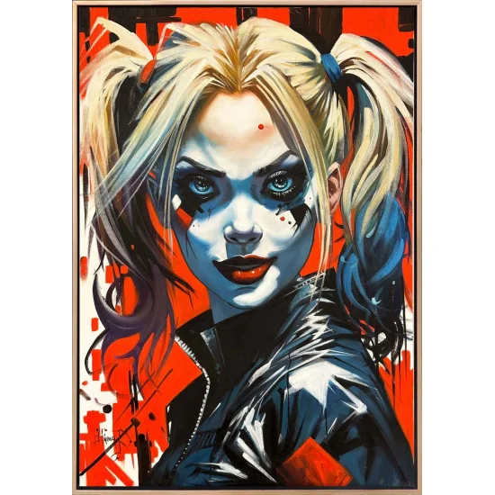 The World of Harley Quinn Oil Painting