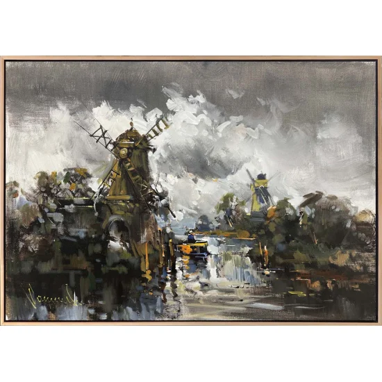 Değirmenlerin Sessizliği Yağlı Boya Tablosu