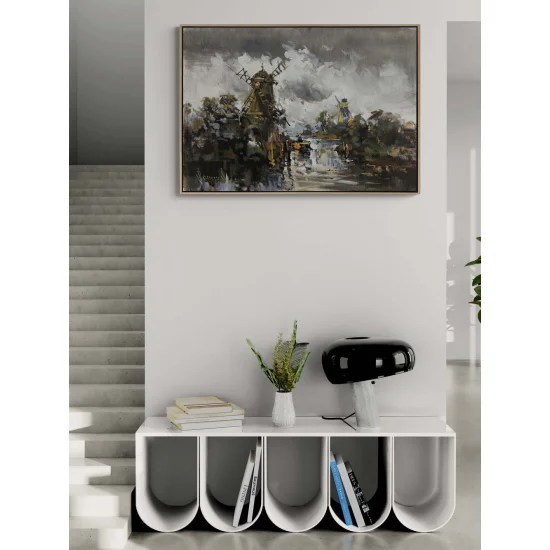 Değirmenlerin Sessizliği Yağlı Boya Tablosu