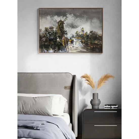 Değirmenlerin Sessizliği Yağlı Boya Tablosu