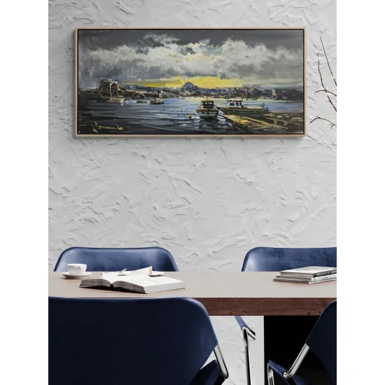 İstanbul Boğazının İhtişamı Yağlı Boya Tablosu