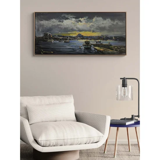 İstanbul Boğazının İhtişamı Yağlı Boya Tablosu