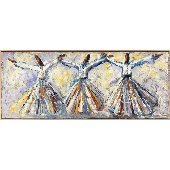 Free Whirling Dervishes Oil Painting