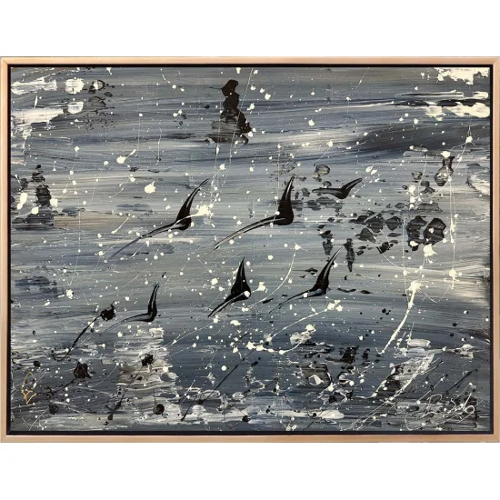 Kanatların Melodisi Yağlı Boya Tablosu