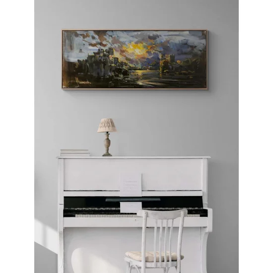 Gizemli Kıyılar Yağlı Boya Tablosu