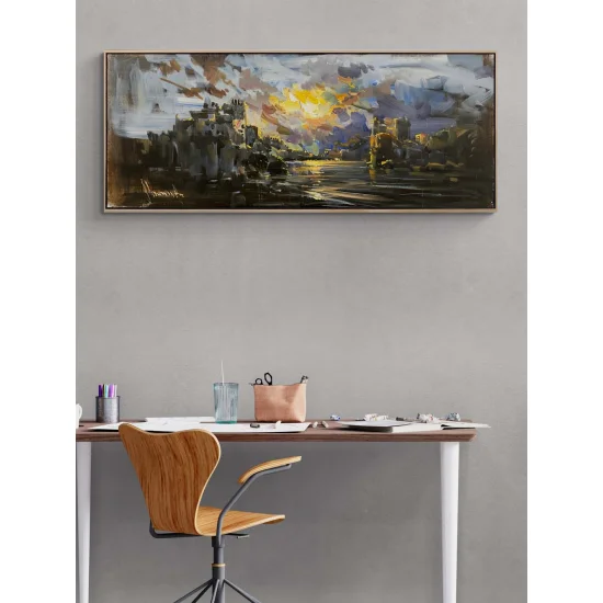 Gizemli Kıyılar Yağlı Boya Tablosu