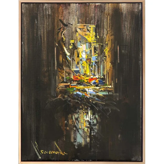 Zamanın Düşsel Dokusu Yağlı Boya Tablosu