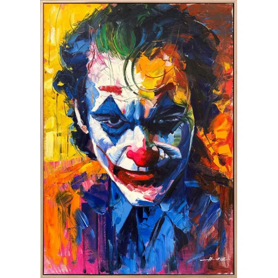 The Real Face of the Joker Oil Painting