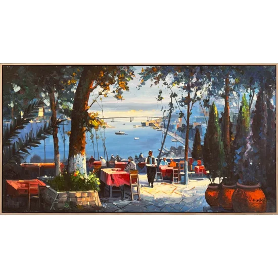 Pierre Loti Tepesi Yağlı Boya Tablosu