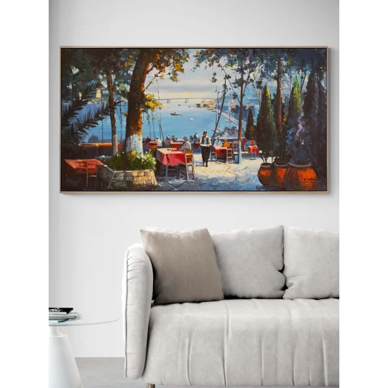 Pierre Loti Tepesi Yağlı Boya Tablosu