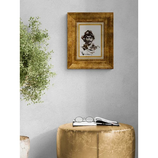 Linear Portrait Oil Painting