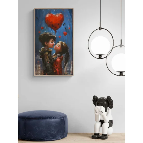 Kalpten Kalbe Yolculuk Yağlı Boya Tablosu