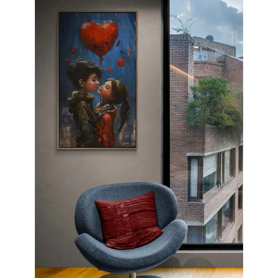 Kalpten Kalbe Yolculuk Yağlı Boya Tablosu