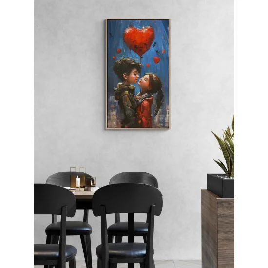 Kalpten Kalbe Yolculuk Yağlı Boya Tablosu