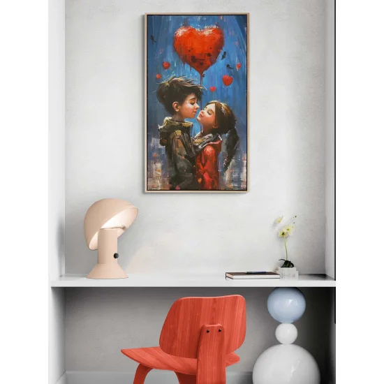 Kalpten Kalbe Yolculuk Yağlı Boya Tablosu