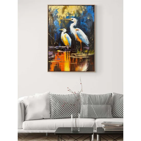 Song of the Cranes Oil Painting