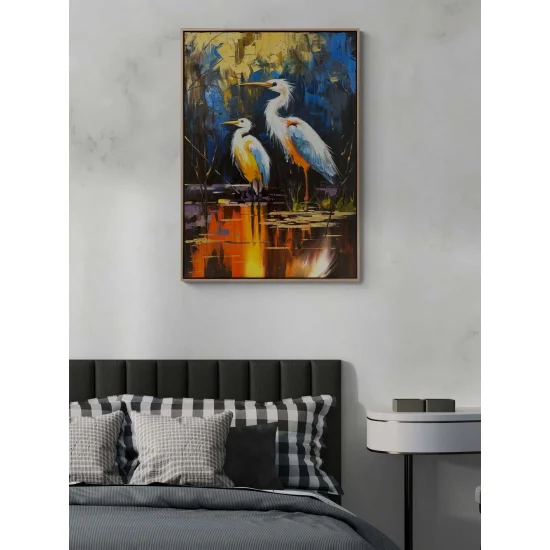 Song of the Cranes Oil Painting