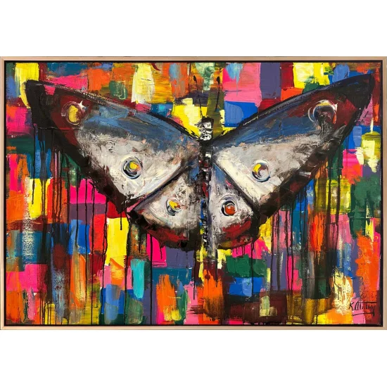 Butterfly and Colorful Dreams Oil Painting