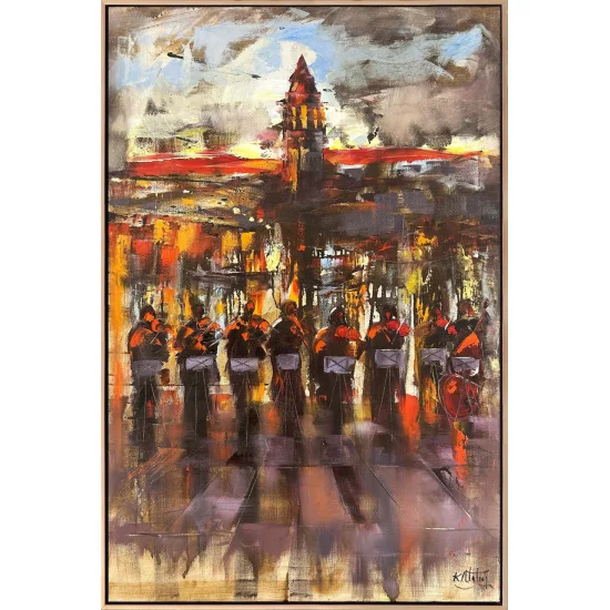 Musical of Galata Tower Oil Painting