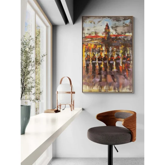 Musical of Galata Tower Oil Painting