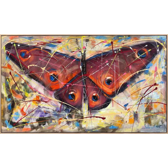 Kelebek Kanatlarının Gizemi Yağlı Boya Tablosu