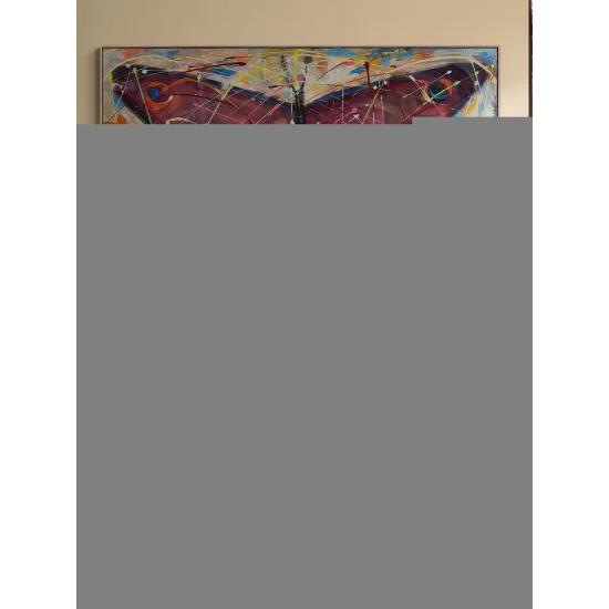 Kelebek Kanatlarının Gizemi Yağlı Boya Tablosu