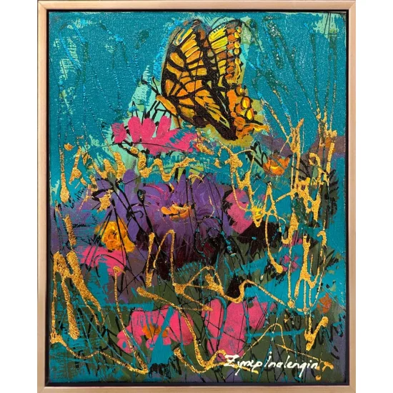 Kırlarda Kelebek Yağlı Boya Tablosu