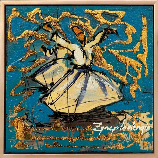 Whirling Dervishes in Serenity Oil Painting