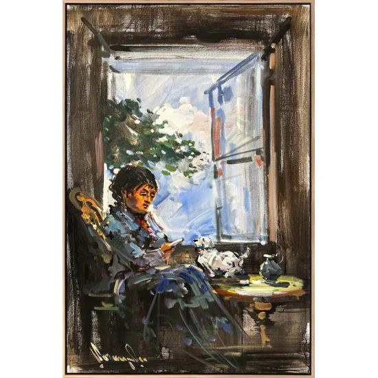 Gündelik Hayatın Zarafeti Yağlı Boya Tablosu