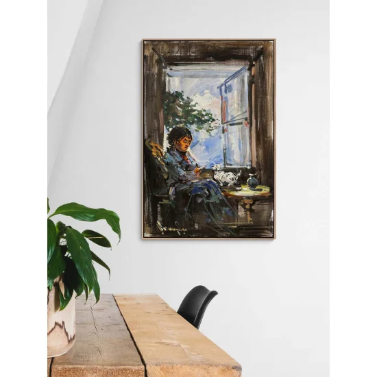 Gündelik Hayatın Zarafeti Yağlı Boya Tablosu