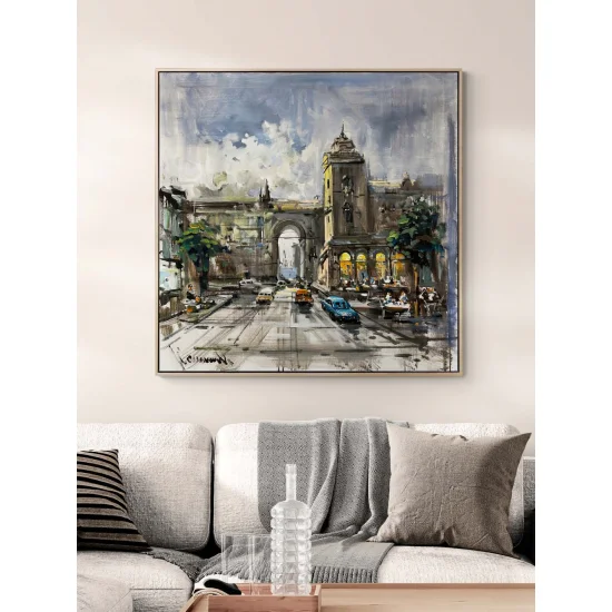 Gizli Sokakların Sesleri Yağlı Boya Tablosu