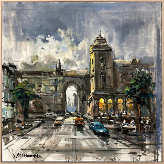 Gizli Sokakların Sesleri Yağlı Boya Tablosu