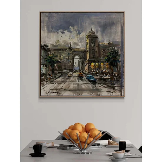 Gizli Sokakların Sesleri Yağlı Boya Tablosu