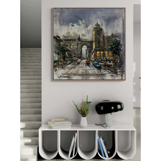 Gizli Sokakların Sesleri Yağlı Boya Tablosu