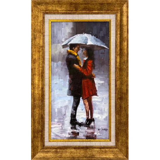 Yağmurla Gelen Hatıra Yağlı Boya Tablosu