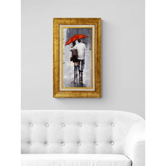 Yağmurla Gelen Hatıra Yağlı Boya Tablosu