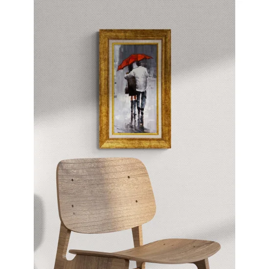 Yağmurla Gelen Hatıra Yağlı Boya Tablosu