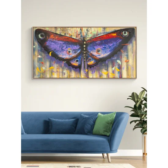 Kelebeğin Kanat İzleri Yağlı Boya Tablosu