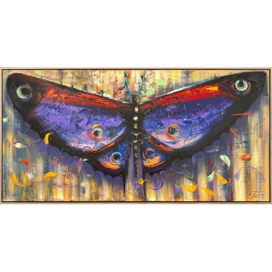 Kelebeğin Kanat İzleri Yağlı Boya Tablosu