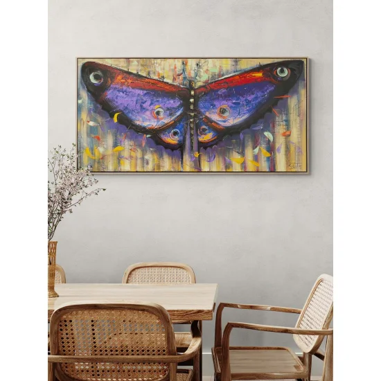 Kelebeğin Kanat İzleri Yağlı Boya Tablosu