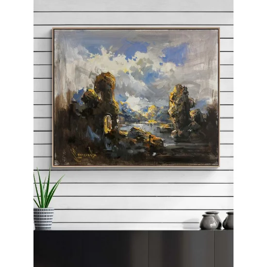 Gölün Derinliği Yağlı Boya Tablosu