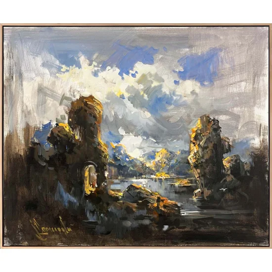 Gölün Derinliği Yağlı Boya Tablosu