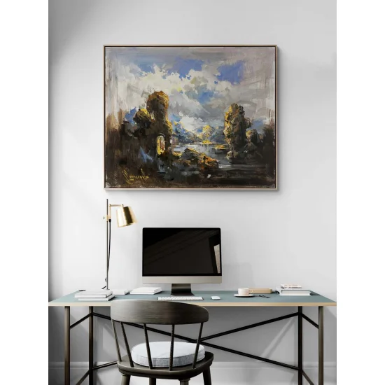 Gölün Derinliği Yağlı Boya Tablosu